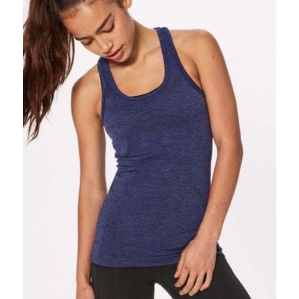 Lululemon Size 4 Swiftly Tech Tank Top Blue Regular Length